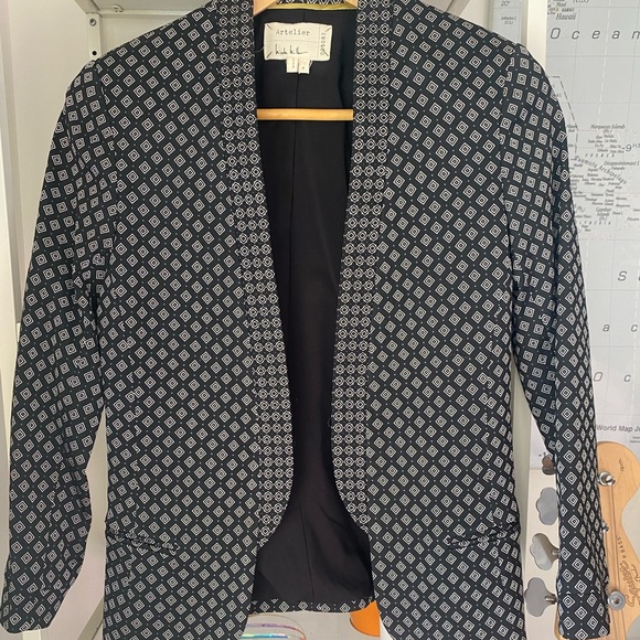 Nicole Miller Artelier Collection Jacquard pants suit set - Picture 4 of 12